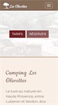 Mobile Screenshot of campinglesolivettes.com
