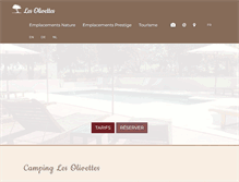 Tablet Screenshot of campinglesolivettes.com